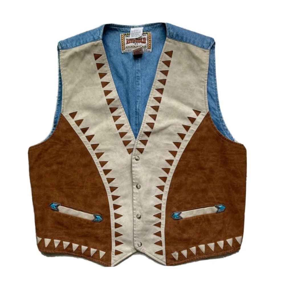 Vintage Western Denim Vest